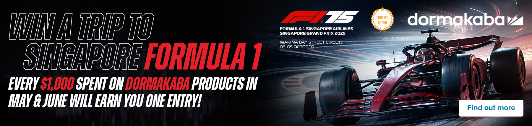 0525 dormakaba F1 Promo